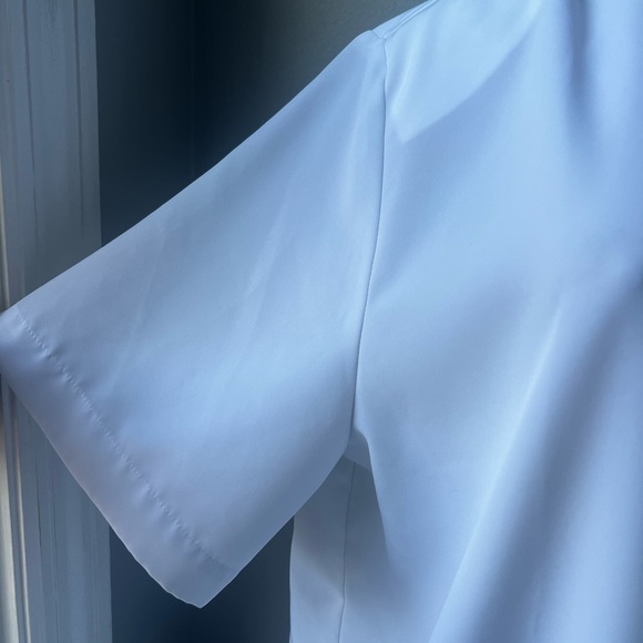 Embroidered White Blouse  vintage size L - Picture 5 of 7